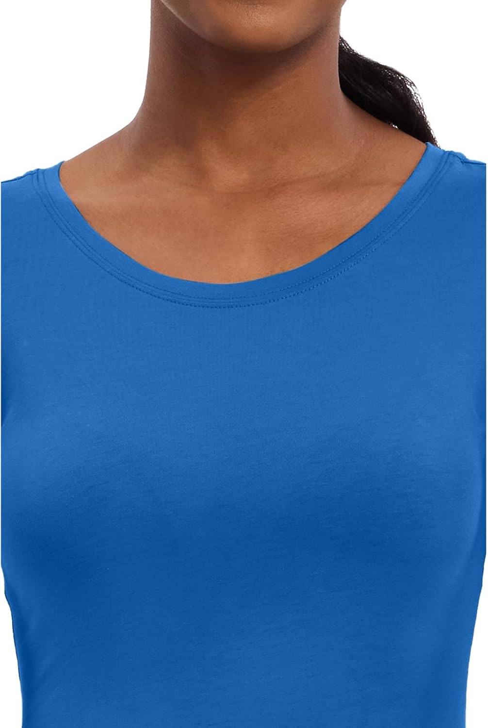image:imageHealing Hands Underscrub Long Sleeve Women Knits Scrub Tops Soft Cotton Blend Knit Breathable Stretch Comfort Machine Wash Easy Care Fabric Ideal For Layering Under ScrubsRoyal