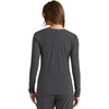 Healing Hands Underscrub Long Sleeve Women Knits Scrub Tops | Soft Cotton Blend Knit, Breathable Stretch Comfort, Machine Wash, Easy Care Fabric, Ideal For Layering Under Scrubs(Charcoal)