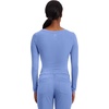 Healing Hands Underscrub Long Sleeve Women Knits Scrub Tops | Soft Cotton Blend Knit, Breathable Stretch Comfort, Machine Wash, Easy Care Fabric, Ideal For Layering Under Scrubs(Ceil Blue)