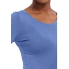 Healing Hands Underscrub Long Sleeve Women Knits Scrub Tops | Soft Cotton Blend Knit, Breathable Stretch Comfort, Machine Wash, Easy Care Fabric, Ideal For Layering Under Scrubs(Ceil Blue)