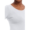 Healing Hands Underscrub Long Sleeve Women Knits Scrub Tops | Soft Cotton Blend Knit, Breathable Stretch Comfort, Machine Wash, Easy Care Fabric, Ideal For Layering Under Scrubs(White)
