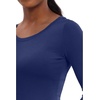 Healing Hands Underscrub Long Sleeve Women Knits Scrub Tops | Soft Cotton Blend Knit, Breathable Stretch Comfort, Machine Wash, Easy Care Fabric, Ideal For Layering Under Scrubs(Navy)