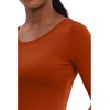Healing Hands Underscrub Long Sleeve Women Knits Scrub Tops | Soft Cotton Blend Knit, Breathable Stretch Comfort, Machine Wash, Easy Care Fabric, Ideal For Layering Under Scrubs(Warm Sunrise)