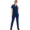Healing Hands Underscrub Long Sleeve Women Knits Scrub Tops | Soft Cotton Blend Knit, Breathable Stretch Comfort, Machine Wash, Easy Care Fabric, Ideal For Layering Under Scrubs(Canary)