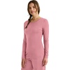 Healing Hands Underscrub Long Sleeve Women Knits Scrub Tops | Soft Cotton Blend Knit, Breathable Stretch Comfort, Machine Wash, Easy Care Fabric, Ideal For Layering Under Scrubs(Nectar)