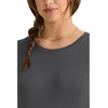 Healing Hands Underscrub Long Sleeve Women Knits Scrub Tops | Soft Cotton Blend Knit, Breathable Stretch Comfort, Machine Wash, Easy Care Fabric, Ideal For Layering Under Scrubs(Charcoal)