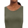 Healing Hands Underscrub Long Sleeve Women Knits Scrub Tops | Soft Cotton Blend Knit, Breathable Stretch Comfort, Machine Wash, Easy Care Fabric, Ideal For Layering Under Scrubs(Olive)