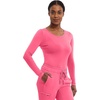 Healing Hands Underscrub Long Sleeve Women Knits Scrub Tops | Soft Cotton Blend Knit, Breathable Stretch Comfort, Machine Wash, Easy Care Fabric, Ideal For Layering Under Scrubs(Carnation Pink – 2 Pack)