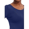 Healing Hands Underscrub Long Sleeve Women Knits Scrub Tops | Soft Cotton Blend Knit, Breathable Stretch Comfort, Machine Wash, Easy Care Fabric, Ideal For Layering Under Scrubs(Navy)