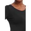 Healing Hands Underscrub Long Sleeve Women Knits Scrub Tops | Soft Cotton Blend Knit, Breathable Stretch Comfort, Machine Wash, Easy Care Fabric, Ideal For Layering Under Scrubs(Black)