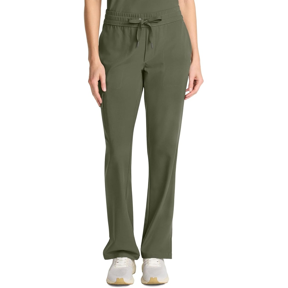 image:imageHealing Hands Quest Scrub Pants for Women Straight Leg DrawstringOlive