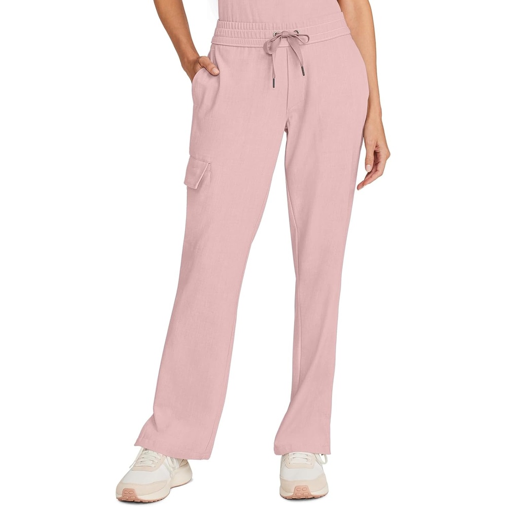 image:imageHealing Hands Quest Scrub Pants for Women Straight Leg DrawstringPink Pearl