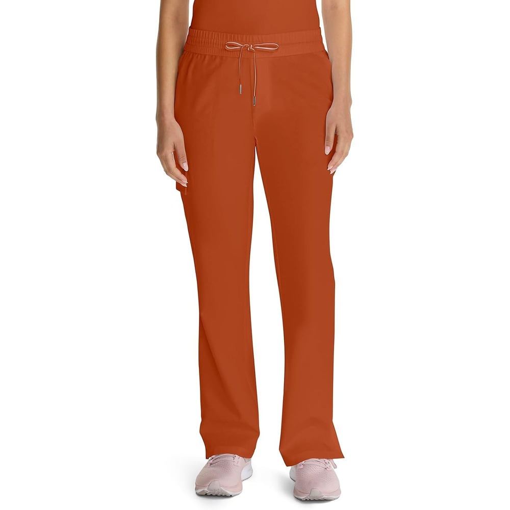 image:imageHealing Hands Quest Scrub Pants for Women Straight Leg DrawstringWarm Sunrise