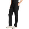 Healing Hands Quest Scrub Pants for Women Straight Leg Drawstring(Black)