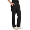 Healing Hands Quest Scrub Pants for Women Straight Leg Drawstring(Black)