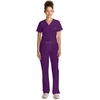 Healing Hands Quest Scrub Pants for Women Straight Leg Drawstring(Eggplant)