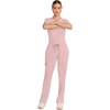 Healing Hands Quest Scrub Pants for Women Straight Leg Drawstring(Pink Pearl)