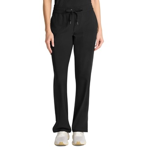 Healing Hands Quest Scrub Pants for Women Straight Leg Drawstring(Black)