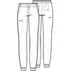 Healing Hands Quest Scrub Pants for Women Jogger Drawstring Mid Rise(Twilight Blue)