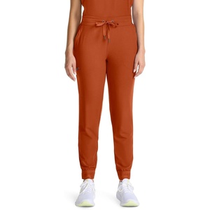 Healing Hands Quest Scrub Pants for Women Jogger Drawstring Mid Rise(Warm Sunrise)