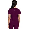 Healing Hands Skyler Scrubs for Women V Neck Top Slim Fit 2 Pockets(Wine)